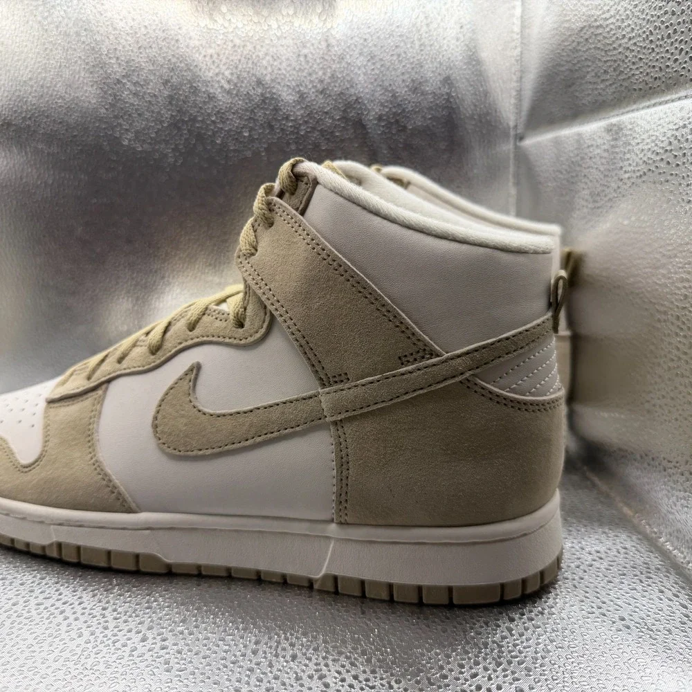 Size 10.5 Nike Dunk Hi‎ Retro PRM Phantom/Limestone-Sail Mens Shoes DQ7679-001